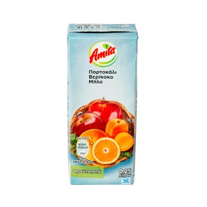 Amita πορτοκάλι, βερύκοκο & μήλο 250ml